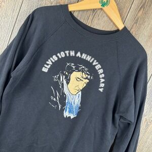 Elvis Presley Vintage 1987 10th Anniversary Crewneck Sweatshirt Medium Hanes